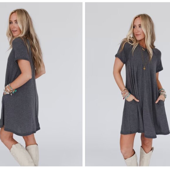 Three Bird Nest Hometown Favorite Tee Dress - size M NWOT - Picture 10 of 10